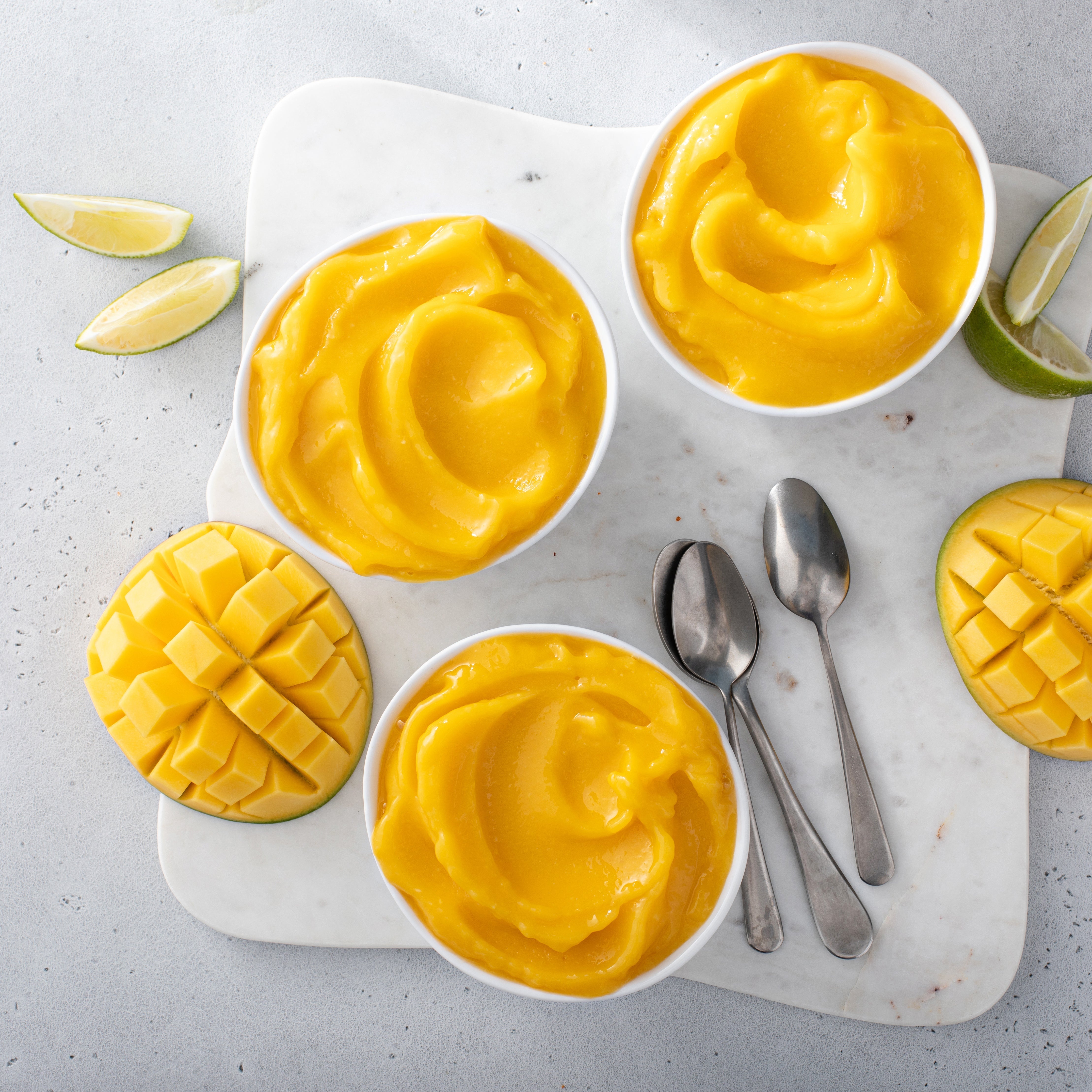 Lemon sorbet created by the Duronic IM540 ice cream maker