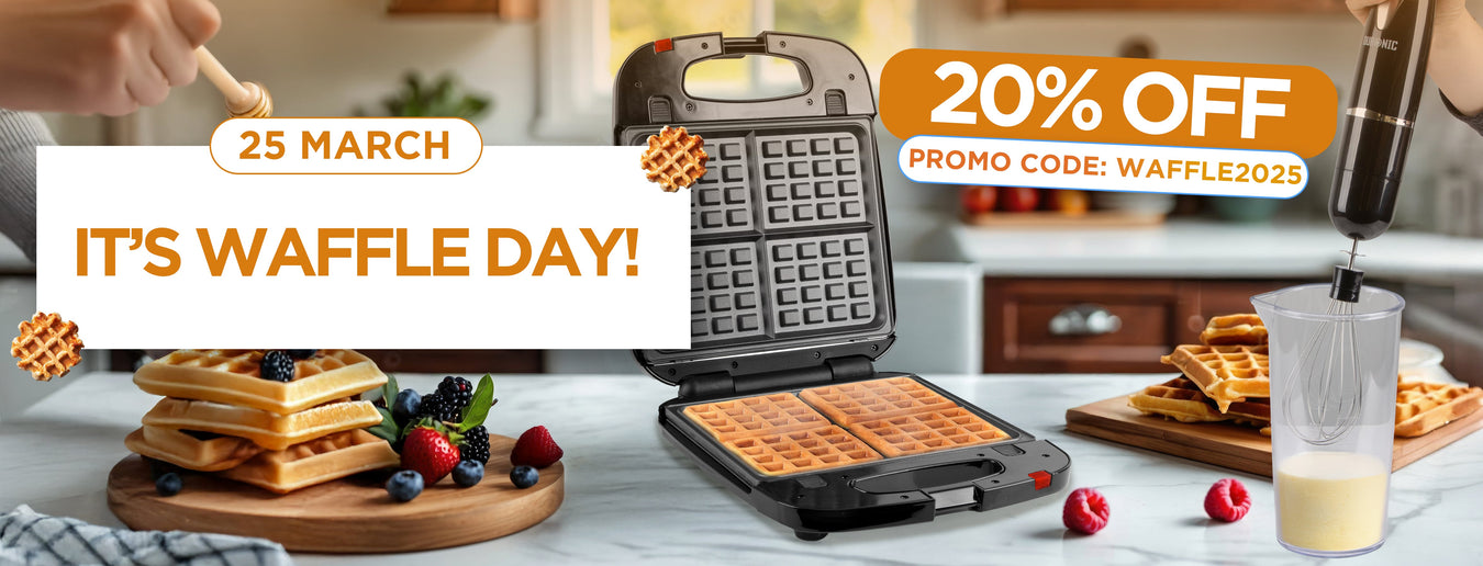 waffle day 2025 waffle makers hand mixers hand blenders