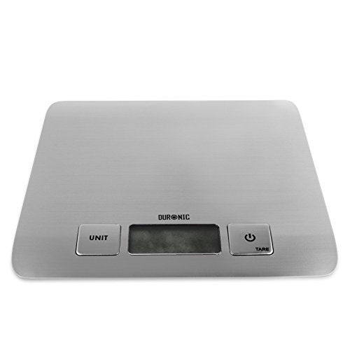 Duronic Digital Kitchen Scales KS1009 Electronic Kitchen Scale Weighing Measuring Baking Scale for Office School Cooking Baking Postal Pet Food Measurement Baker Weight Scale, with Tare LCD Display