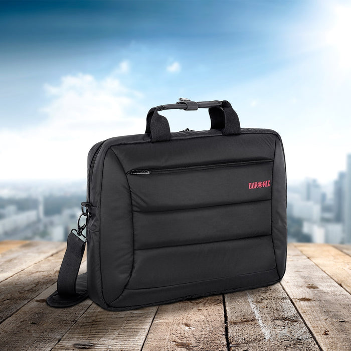 Duronic Laptop Messenger Bag LB12 Cabin Bag Water Resistant Backpack Travel Bags for Students Office Workers Cross Body Bag 15.6β Laptop Sleeve for Business University Travelling Gift for Women Men