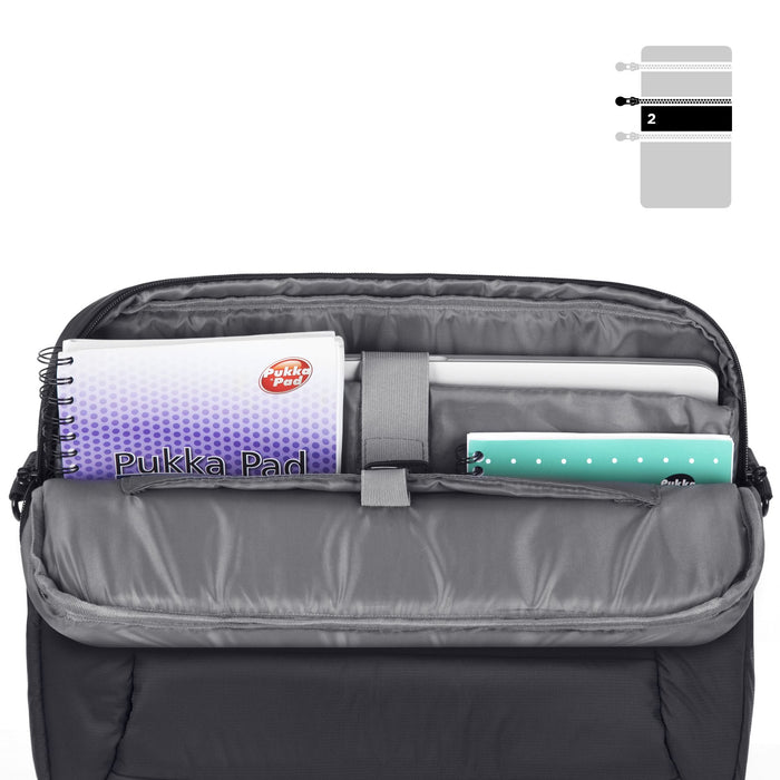 Duronic Laptop Messenger Bag LB12 Cabin Bag Water Resistant Backpack Travel Bags for Students Office Workers Cross Body Bag 15.6β Laptop Sleeve for Business University Travelling Gift for Women Men