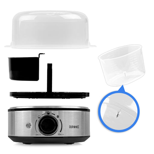 Duronic EB50 egg steamer with egg piercer to prevent eggs from cracking