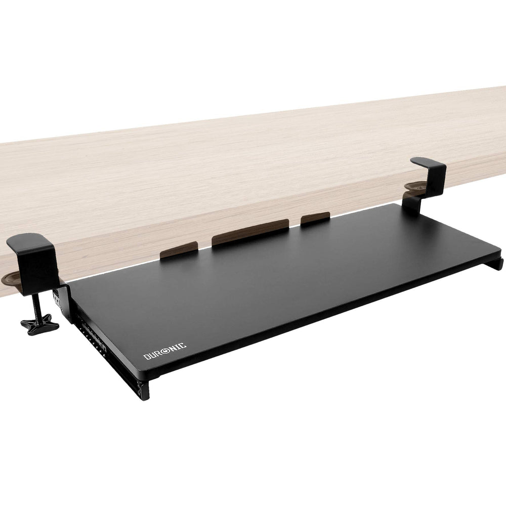 Duronic Keyboard Drawers DKTPX2 Desk Extender with Keyboard Pull Out Tray Ergonomic Under Desk Drawer for Keyboards Mouse Improved Posture