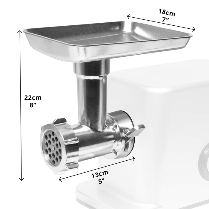 Duronic Meat Grinder MG301, Electric Meat Mincer Machine, Sausage Maker and Kibbeh Maker, Grinder Mixer for Food, Meat, Fish, Vegetables, Kebabs at Home, Stainless Steel Plates