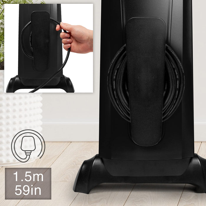 Duronic Electric Heaters HV101 Oil Free Convection Heater 2500W Micathermic Panel Heater Portable Mica Heater Electrical Heaters for Heating Up Homes, Bedrooms, Offices & Garage Spaces