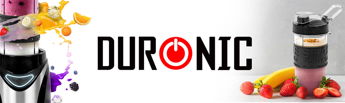 Duronic BL530 electric blender surrounded by toppings to create a delicious beverage