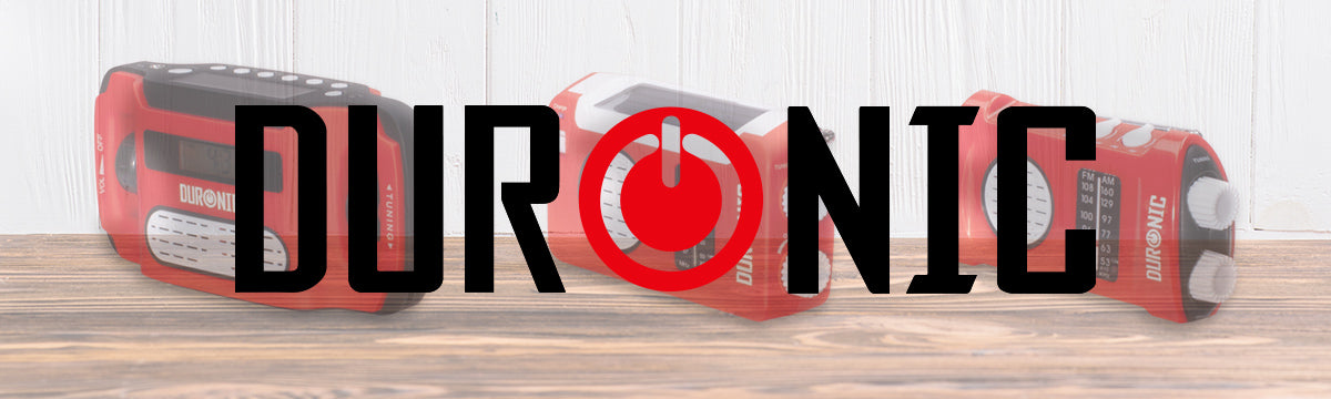 Duronic solar radios for outdoor weather, camping, hiking