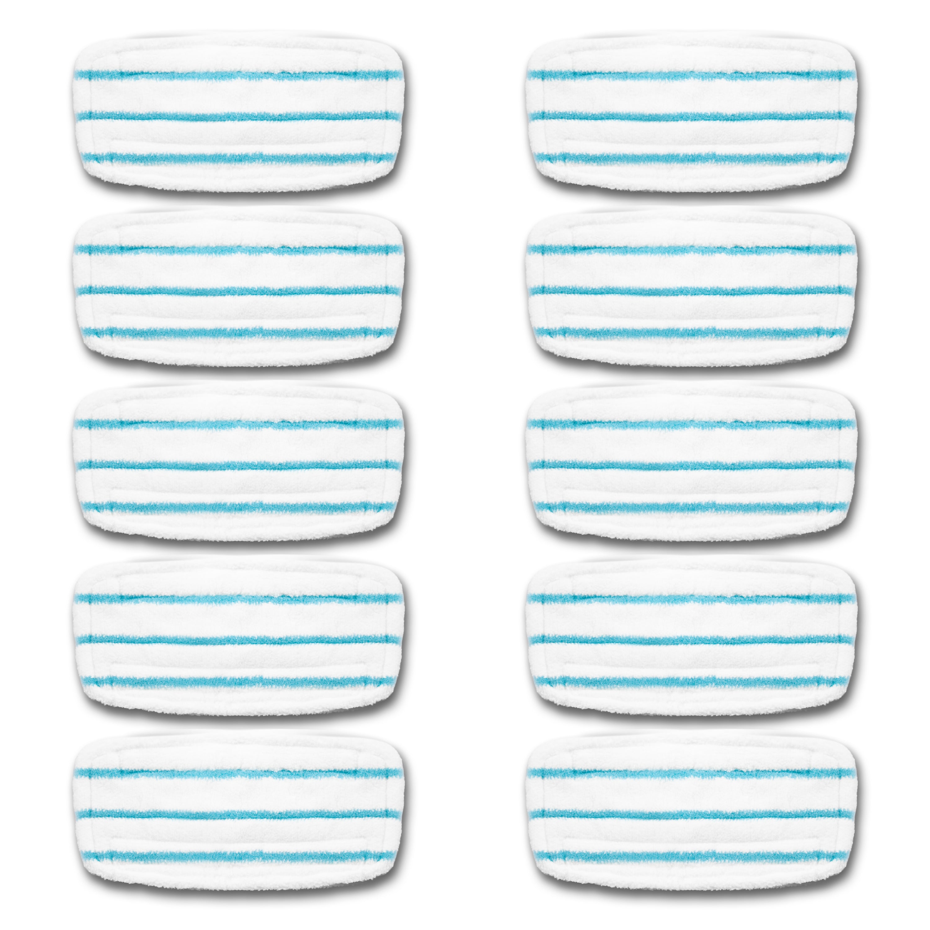 Duronic Steam Mop Pad Refills STM15X10 Replacement Cleaning Pads for the Duronic STM15 Steam Mop Spare Pack of 10 Reusable Microfibre Floor Cloths Only