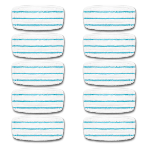 Duronic Steam Mop Pad Refills STM15X10 Replacement Cleaning Pads for the Duronic STM15 Steam Mop Spare Pack of 10 Reusable Microfibre Floor Cloths Only