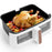 Duronic Large Drawer AFD1 WE LARGE DRAWER ONLY, 10L Drawer Specifically for the Duronic AF24 Air Fryer, One Big Sync Cook Cooking Tray for Dual Zone Air Fryer White