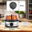 Duronic Electric Egg Boiler EB50 Egg Cooker 400W Omelette Maker for 7 Eggs with Poacher Tray Auto Shut Off 3 Cooking Modes Soft Medium Hard Boiled Eggs Steamer for Breakfast Meals
