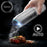 Duronic EMU3 Electric Salt and Pepper Grinder Set 25W Two Automatic Gravity Salt Shakers Rechargeable Pepper Mills One Handed Spice Grinder with LED Light, Adjustable Coarseness