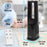 Duronic FN72 BK Tower Fan with Remote Control, 60W Bladeless Cooling Fan, 3 Speed Settings, 70° Oscillation, 12H Timer for Home Office, Bedroom & Kitchen