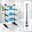 Duronic CA20 BK Electric Clothes Airer 3 Tier Heated Indoor Laundry Drying Rack with Washing Pegs 202W Foldable Sock Hanger Lightweight Garment Dryer Stand for Hats Gloves Small Spaces Home