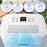 Duronic DH121 Dehumidifier 12L Air Dehumidifier for Dust Allergies Asthma & Damp Mould 300W Quiet Home Dehumidifiers with 2.1L Tank, Child Lock, Timer & Clothes Drying for Utility Bedrooms & Offices