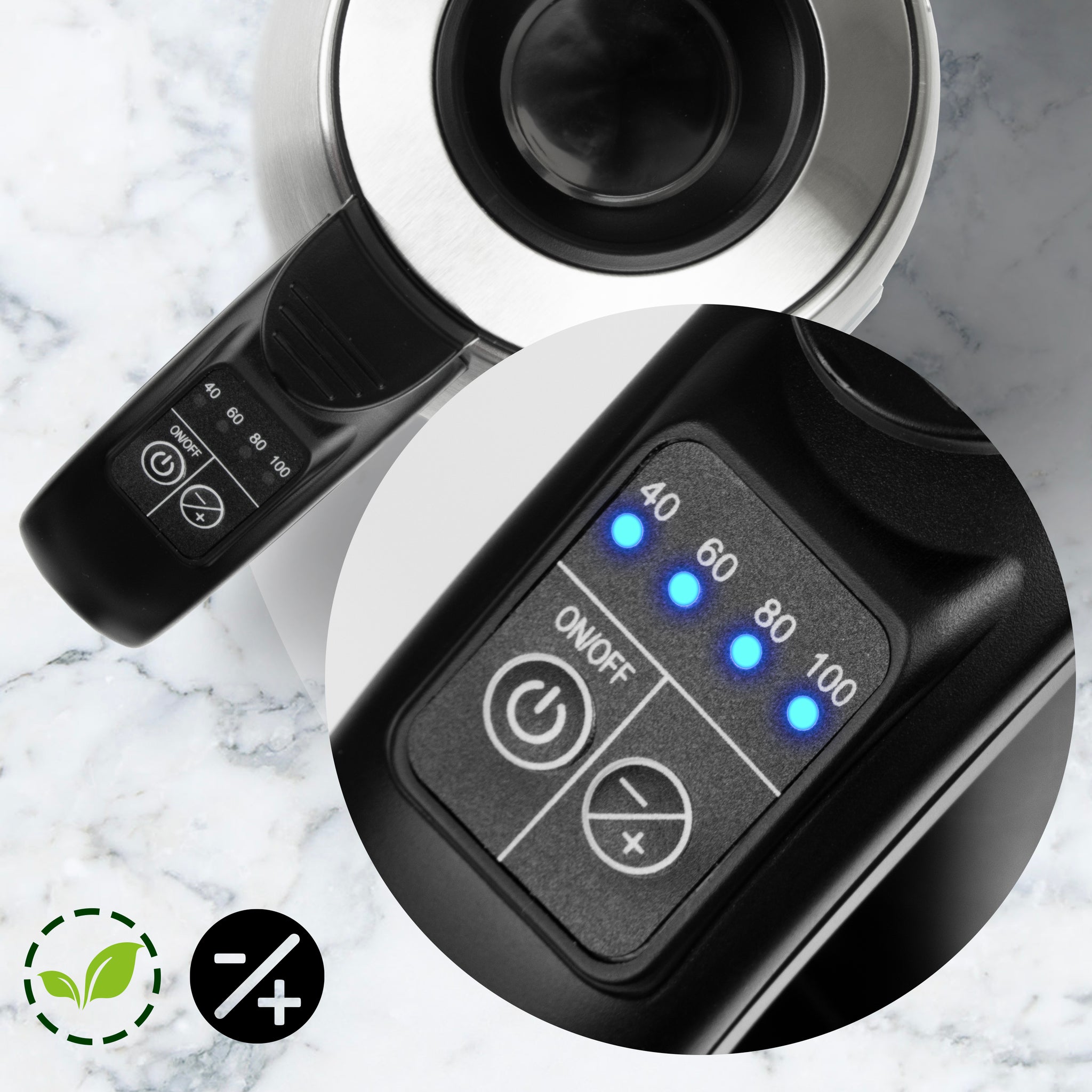 Duronic Electric Kettle EK43 Stainless Steel Kettles with Temperature Control Hot Water Boiler Electrical Heating Electronic Digital Kitchen Kettle for Boiling Water Tea Coffee Hot Chocolate Soup