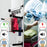 Duronic CA20 BK Electric Clothes Airer 3 Tier Heated Indoor Laundry Drying Rack with Washing Pegs 202W Foldable Sock Hanger Lightweight Garment Dryer Stand for Hats Gloves Small Spaces Home