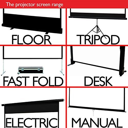 Duronic Tripod Projector Screen TPS86/43 86 Inch Standing Portable Movie Video Projection Screens 4:3 for School Office Home Cinema Theatre with Stand