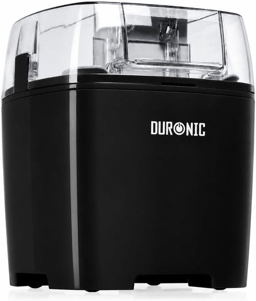 Duronic Ice Cream Maker IM540 BK Homemade Gelato, Sorbet, Frozen Yoghurt Maker Machine, Soft Serve Dessert Makers, Fresh Ice Creams in 30 Min, Compact Portable Design for Family Home Recipes Black