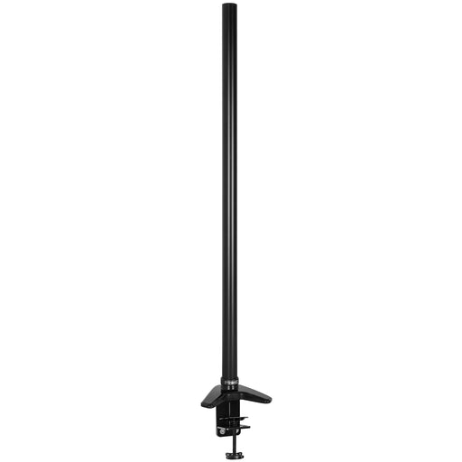 Duronic DM45 DM55 80cm Pole BLACK | Compatible with All Duronic Monitor Desk Mount Arms | Black | Steel | Extra Long | 800mm Length | 32mm Diameter | V-Shaped Clamp Included