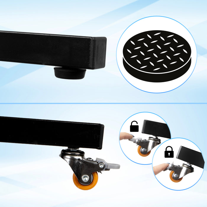 Duronic Projector Screen SFPS120 BUNDLE 120” Projection Screens with Accessories Kit 16:9 Mountable Projector Screen with Tripod Hook Screw Portable Movie Screens for Home Cinema Business Presentation