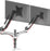 Duronic Monitor Arm Stand DM652 | Dual Gas-Powered PC Desk Mount | BLACK | Height Adjustable | For Two 15-27 LED LCD Screens | VESA 75/100 | 8kg Capacity | Tilt -90°/+85°,Swivel 180°,Rotate 360°