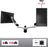 Duronic Monitor Arm Wall Mount DM65W1X2 | Bracket for Single PC Computer Screen | Aluminium | For One 15”-27” LED LCD TV Television | VESA 75/100 Fixing | Tilt +85°/-90°, Swivel 180°, Rotate 360°