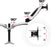 Duronic Monitor Arm Stand DM652 | Dual Gas-Powered PC Desk Mount | BLACK | Height Adjustable | For Two 15-27 LED LCD Screens | VESA 75/100 | 8kg Capacity | Tilt -90°/+85°,Swivel 180°,Rotate 360°