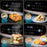 Duronic Twin Air Fryer AF24 WG Dual Zone Cooker 10L Dual Drawers 10-in-1 Double Basket AirFryer for Family, Uses No Oil, Air Fry, Roast, Bake, Dishwasher Safe Non-Stick Baskets, White Gold