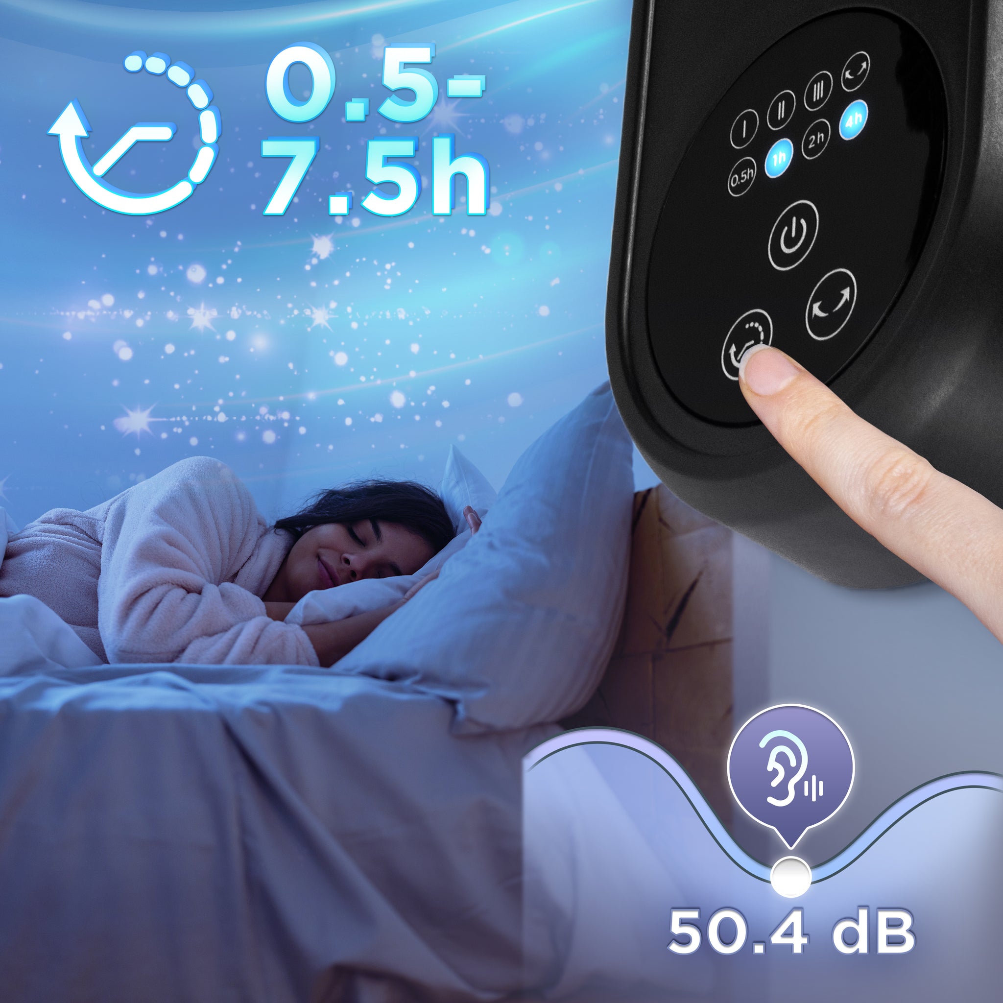 Duronic FN12 BK Wall Mounted Fan with Remote Control 50.4dB Quiet 12” Cooling Fan with 3 Speed Settings, 60° Oscillation, 7.5H Timer for Home, Office, Bedroom & Kitchen Black