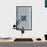 Duronic Monitor Arm Wall Mount DM65W1X2 | Bracket for Single PC Computer Screen | Aluminium | For One 15”-27” LED LCD TV Television | VESA 75/100 Fixing | Tilt +85°/-90°, Swivel 180°, Rotate 360°