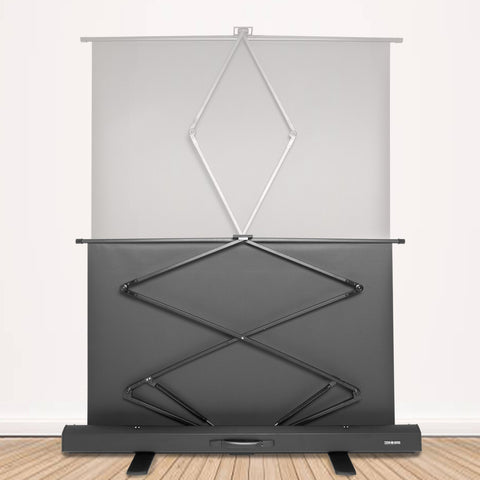 Duronic Projector Screen FPS100/43 Floor Projection Screens, 100” Freestanding Movie Screen, 4:3 Ratio Home Theatre Cinema Screen, Ideal for Home, Classroom, Office Presentations