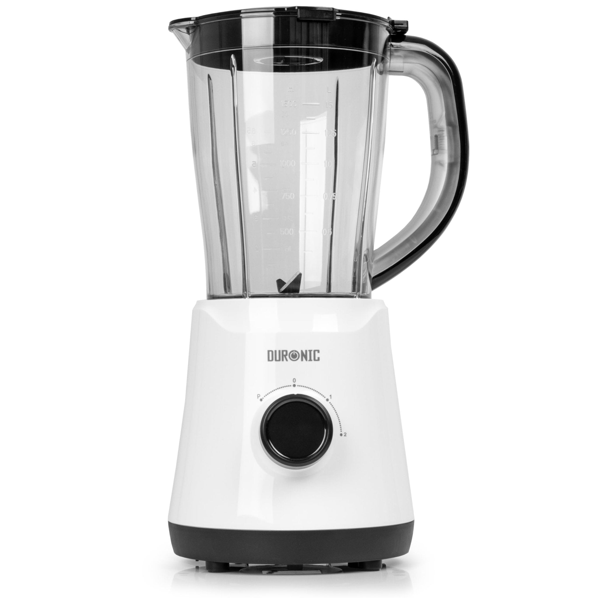 Duronic Blender BLO15 Electric Blenders, 1.5L Jug Blender for Smoothies, Milkshakes, Protein Shakes, Baby Food & Soups, 500W Smoothie Maker, Kitchen Table Blender with Removable Blades