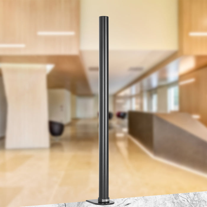 Duronic DM15 DM25 DM35 60cm Pole BLACK | Compatible with All Duronic Monitor Desk Mount Arms | Black | Steel | Long | 600mm Length | 32mm Diameter | Clamp Included