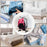 Duronic CA20 BK Electric Clothes Airer 3 Tier Heated Indoor Laundry Drying Rack with Washing Pegs 202W Foldable Sock Hanger Lightweight Garment Dryer Stand for Hats Gloves Small Spaces Home
