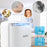 Duronic DH07 WE Mini Dehumidifier, 22.5W Compact Dehumidifier, Automatic Moisture Remover with 1L Tank Capacity, Quiet Home Dehumidifiers for Dust Allergies Asthma & Damp, Bedroom and Bathroom White
