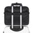 Duronic Laptop Messenger Bag with a luggage strap secured onto the telescoping handle of a suitcase.