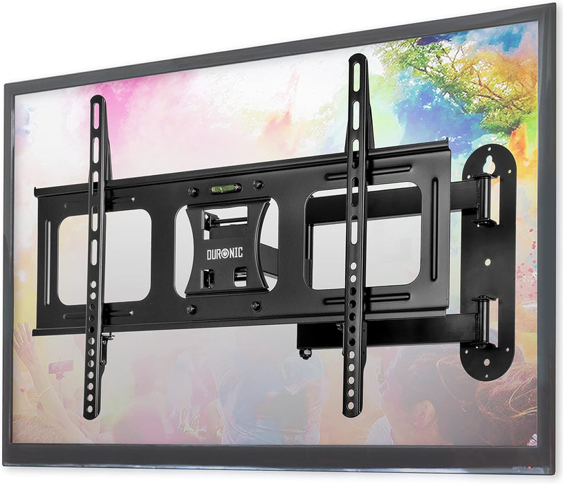 Duronic TVB109S TV Bracket, Wall Mount for 23-55" Television Screen, Tilting Action -12°/+6°, Fits up to 600x400mm, For Flat Screen LCD/LED (30kg)