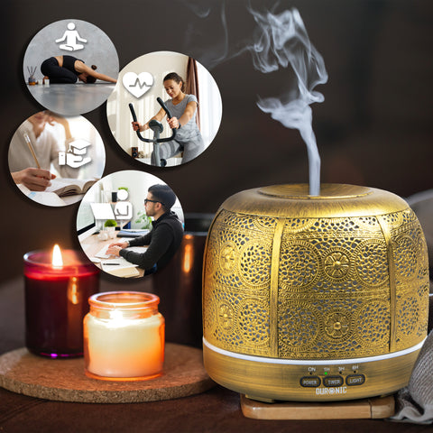 Duronic Aromatherapy Diffuser with different location that you can use the diffuser