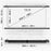 Duronic Projector Screen BPS100/169 Bar Mount 100 Inch Projection Screens Wall or Ceiling Mountable with Hooks 16:9 for School Office Home Cinema