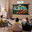 Duronic Projector Screen BPS100/169 Bar Mount 100 Inch Projection Screens Wall or Ceiling Mountable with Hooks 16:9 for School Office Home Cinema