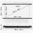 Duronic Projector Screen BPS40 /169 Bar 40 Inch Projection Screen Wall or Ceiling Mountable HD 16:9 Ratio for Home Theatre, Office 4K UHD 3D