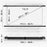 Duronic Projector Screen BPS50 /169 Bar 50 Inch Projection Screen Wall or Ceiling Mountable HD 16:9 Ratio for Home Theatre, Office 4K UHD 3D
