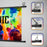 Duronic Projector Screen BPS80/169 Bar Mount 80 Inch Projection Screens Wall or Ceiling Mountable with Hooks 16:9 for School Office Home Cinema