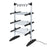 Duronic CA20 BK Electric Clothes Airer 3 Tier Heated Indoor Laundry Drying Rack with Washing Pegs 202W Foldable Sock Hanger Lightweight Garment Dryer Stand for Hats Gloves Small Spaces Home