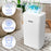 Duronic 12L Air Dehumidifier showing 12L daily capacity product feature icons.