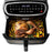 Duronic AF14 BK large drawer air fryer 10L capacity to sync cook roast chicken, potato wedges, roast beef, and more