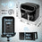 Duronic AF34 BK black air fryer with two cooking drawers for healthy meals