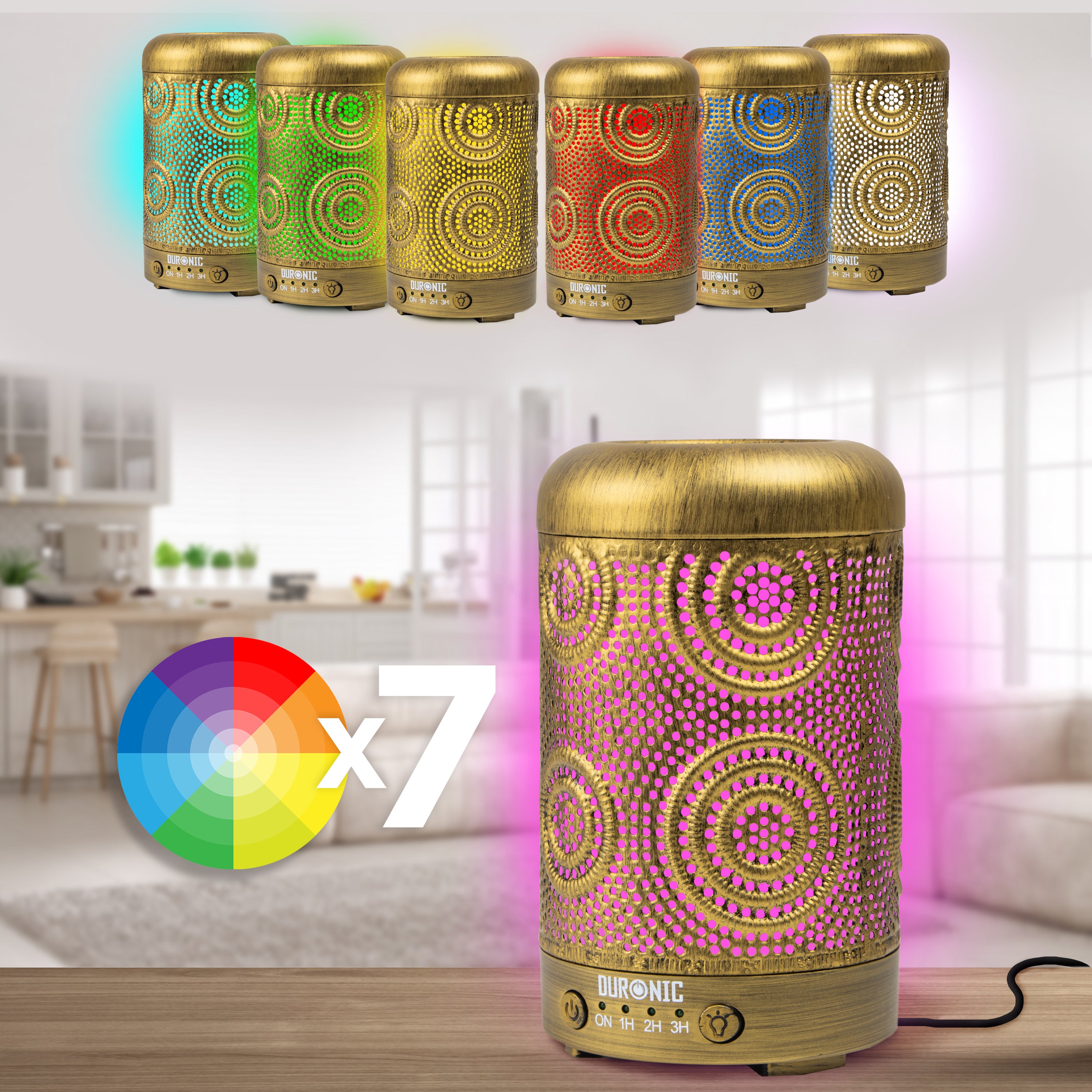 Duronic Aromatherapy Diffuser with 7 different available colors