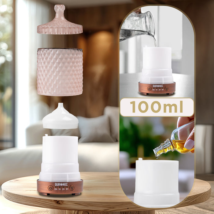 Duronic Aromatherapy Diffuser with water capacity and instruction